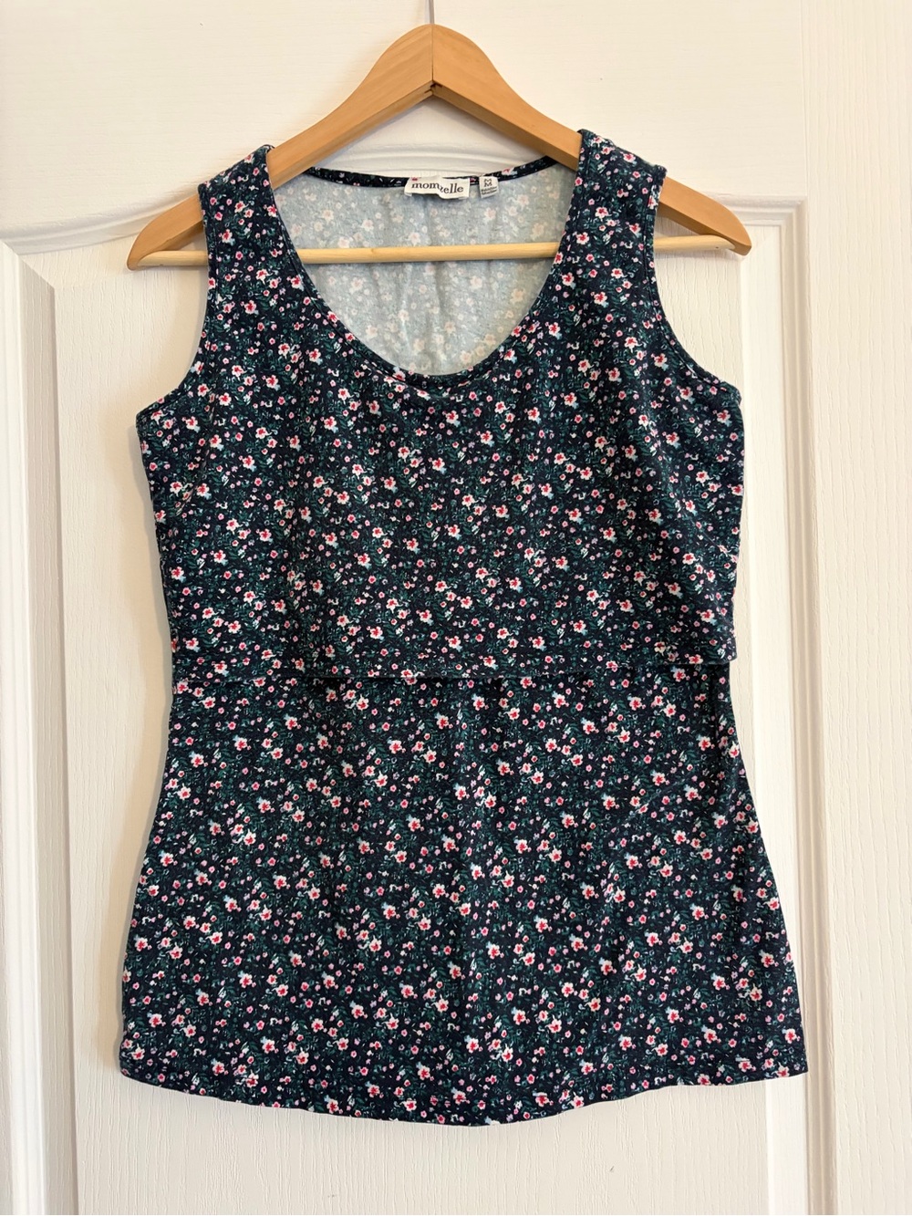 Navy Floral Nursing tank